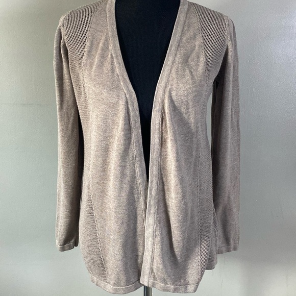 Belldini Cocoa Powder Heather Brown Open Front Cardigan Sweater Sz XL NWOT - Picture 1 of 10